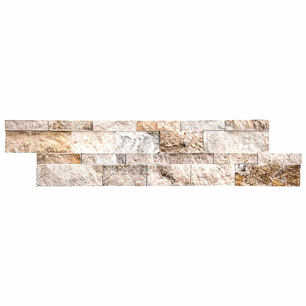 El Yapımı Doğal Patlatma Taş Kaplama – QS-P11 Ledger Beige | Quick Stone